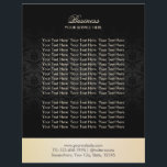 Folletos elegantes de oro y damasco negro modernos<br><div class="desc">Modernos Brochures Elegantes De Oro Y Damasco Negro.</div>