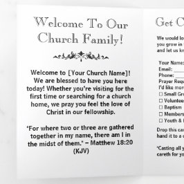 Folletos modernos de conexión de la Iglesia Blanca