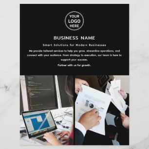 Folletos profesionales de negocios con logotipos m