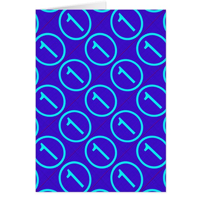 Fomentar la Excelencia: Número UNO Azul (Frente)