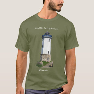 Fond Du Lac Lighthouse camisa blanca con letras