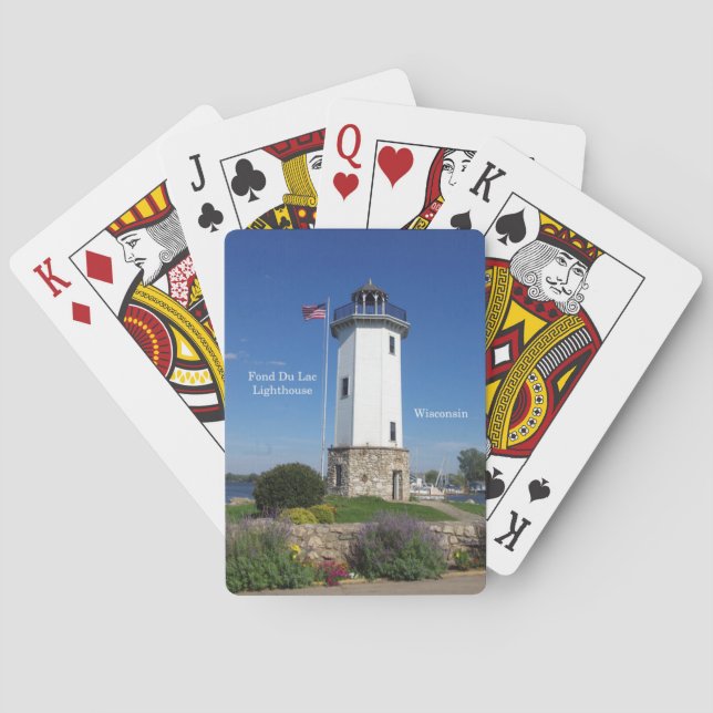 Fond Du Lac Lighthouse jugando cartas (Reverso)