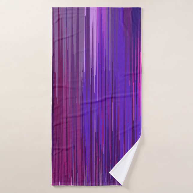 Fondo abstracto con línea vertical morada fina (Toalla de baño)