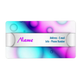 Fondo abstracto de las burbujas de etiquetas