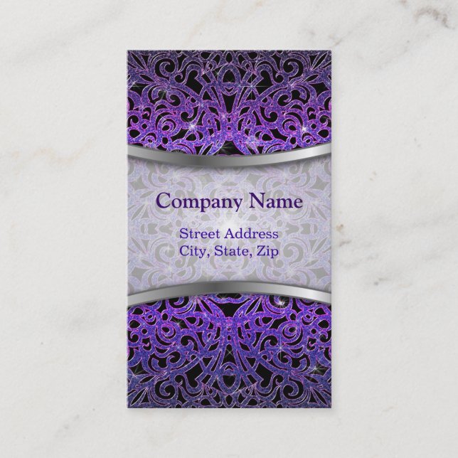 Fondo abstracto floral de la tarjeta de visita (Anverso)