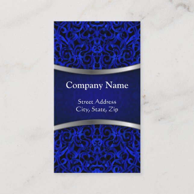 Fondo abstracto floral de la tarjeta de visita (Anverso)