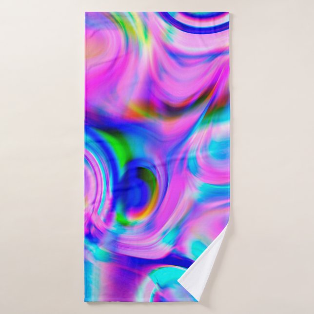 Fondo abstracto multicolor. Patrón colorido. (Toalla de baño)