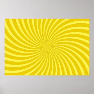 Fondo amarillo de arte pop, iluminación de rayos c