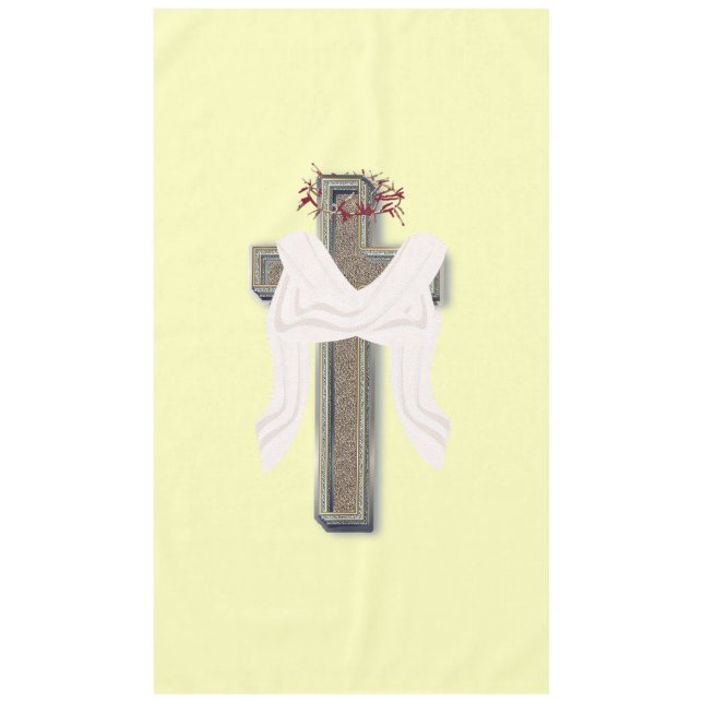 Fondo amarillo de la línea del hogar del mantel (Anverso)