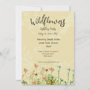 Fondo antiguo de la invitación a los cumpleaños de