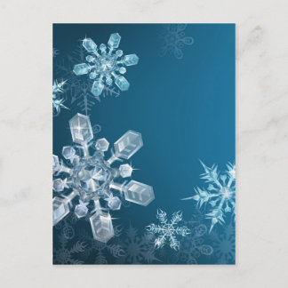 Fondo azul del copo de nieve del navidad