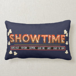 Fondo azul marino de la almohada de Showtime del