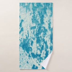 Fondo azul texturado hecho de tela densa. Con