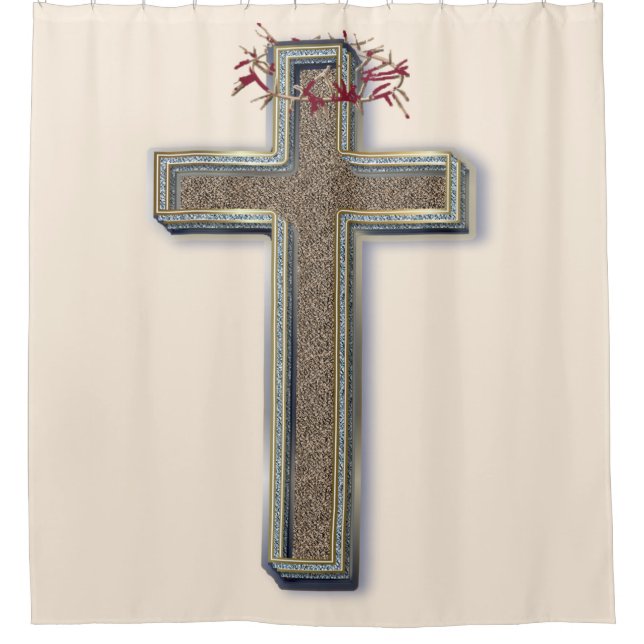 Fondo beige de la cortina de ducha (Anverso)