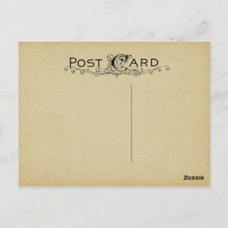 Fondo beige vintage de pergamino de postal en blan
