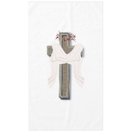 Fondo blanco de lino del hogar del mantel