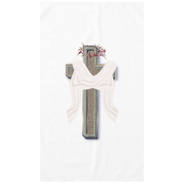 Fondo blanco de lino del hogar del mantel (Anverso)