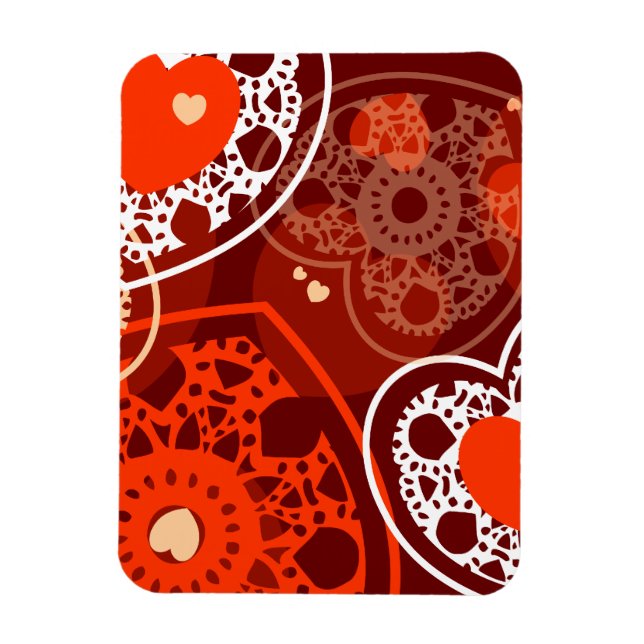 Fondo cardiaco, imán premium (Vertical)