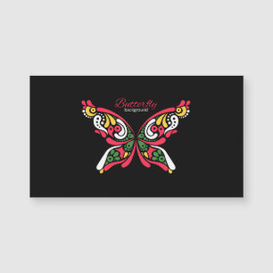 Fondo con hermosa mariposa. Ilustración del tatuaj