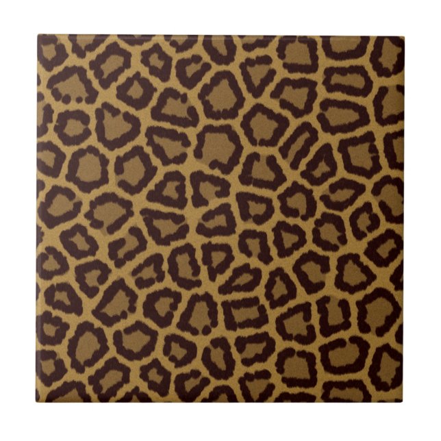 Fondo de azulejos con piel de leopardo (Frente)