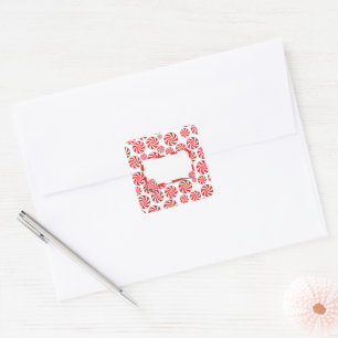 Fondo de candía de menta con etiqueta extraíble