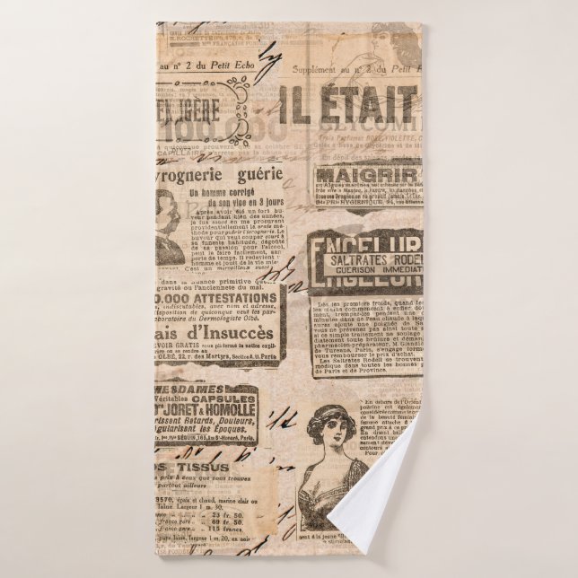 Fondo de estilo vintage creativo. Textura de papel (Toalla de baño)