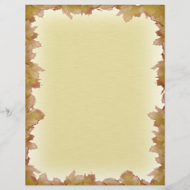 Fondo de hojas de otoño (Frente)