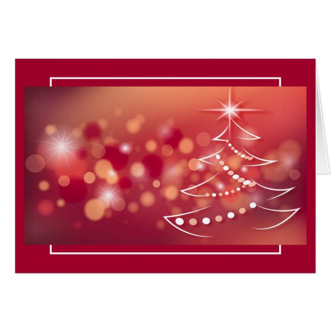 Fondo De Invierno Con Árbol De Navidad (Anverso (Horizontal))