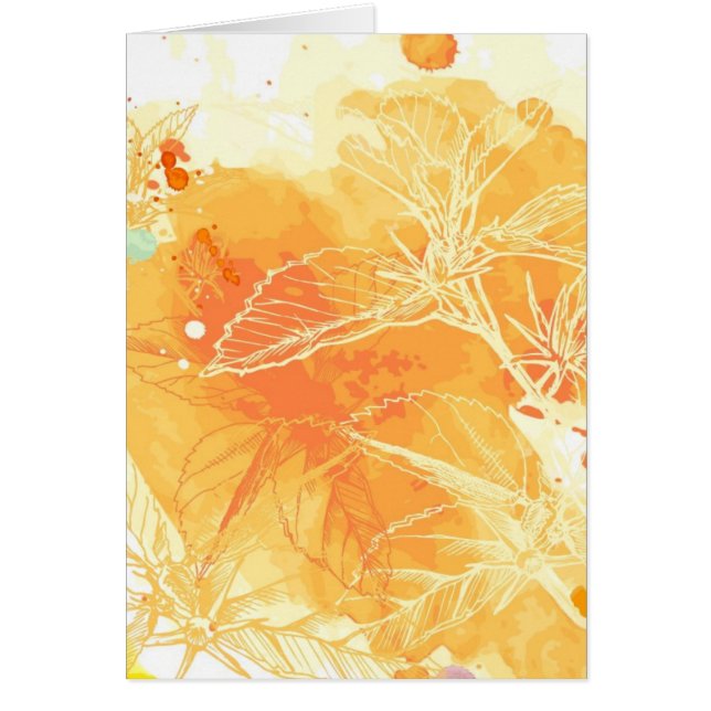 Fondo de la acuarela del vector y flores (Frente)