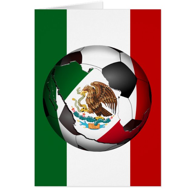 Fondo de la bola de fútbol de México con colores d (Frente)