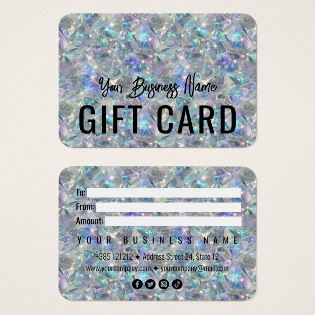 Fondo de la Piedra Óptica Holográfica (Anverso y reverso)