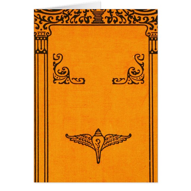 Fondo de la portada del libro antiguo grabado (Frente)