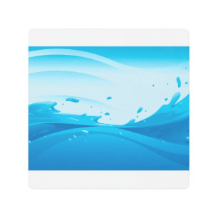 Fondo de la salpicadura de agua en el arte Metaliz