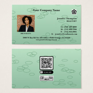 Fondo de la tarjeta de presentación de la vegetaci