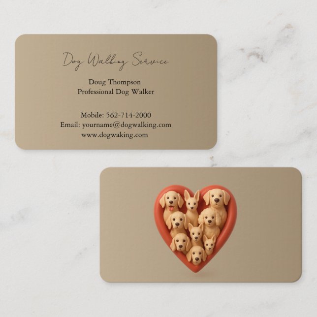 Fondo de la tarjeta de presentación de madera natu (Anverso / Reverso)