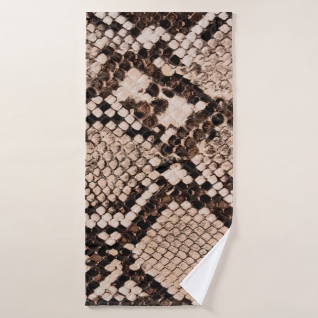 fondo de la textura de la piel de serpiente (Toalla de baño)