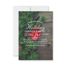 fondo de madera con invitación de navidades