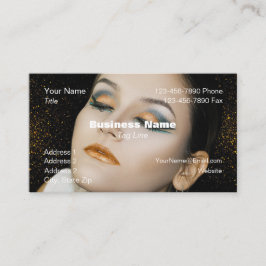 Fondo de maquillaje de la tarjeta de presentación 