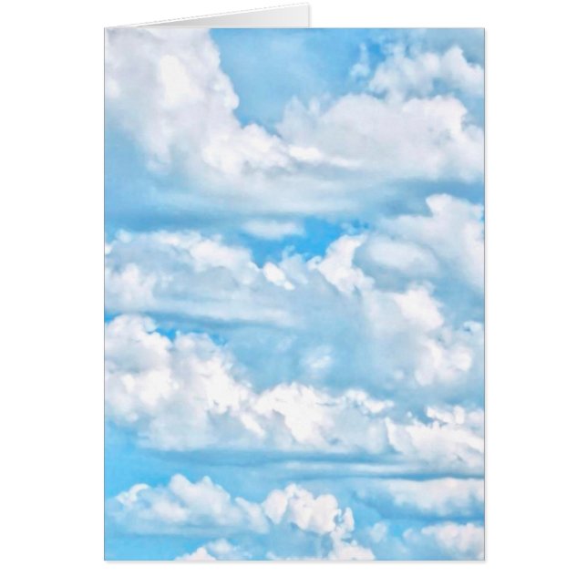 Fondo de nubes soleadas felices festivas (Frente)