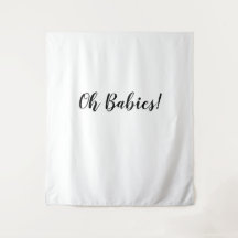 Fondo de Oh Bebés Estandarte de Oh Bebés Tapiz