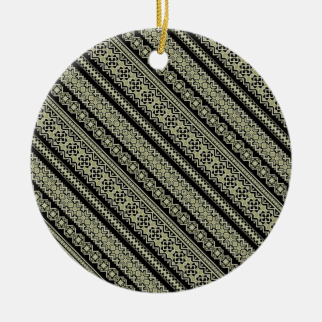 Fondo de ornamento de ukraine de oliva negra suave (Frente)