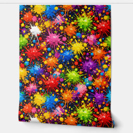 Fondo de papel pintado con salpicaduras de pintura