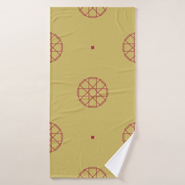 Fondo de patrón art deco sin fisuras. abstracto, a (Toalla de baño)