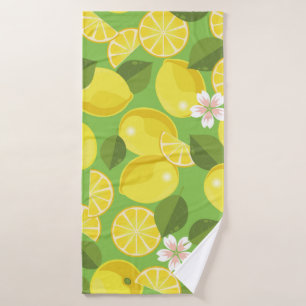 Fondo de patrón sin fisuras de cítricos limoneros
