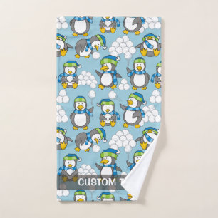 Fondo de pequeños pingüinos