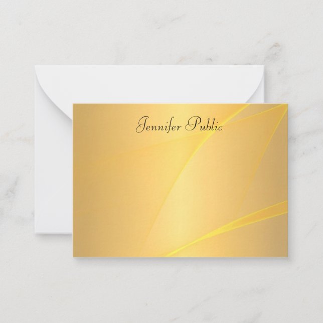 Fondo de plantilla de oro glamoroso manuscrito (Anverso)