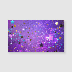 Fondo de Relieve metalizado púrpura con estrellas