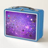 Fondo de Relieve metalizado púrpura con estrellas