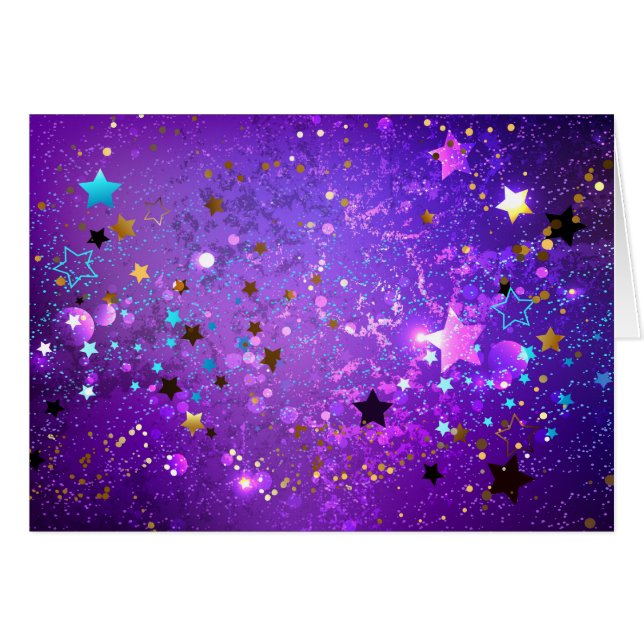 Fondo de Relieve metalizado púrpura con estrellas (Anverso (Horizontal))