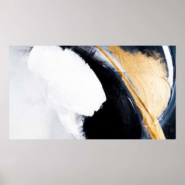 Fondo de textura de aceite abstracto. Oro de arte  (Frente)